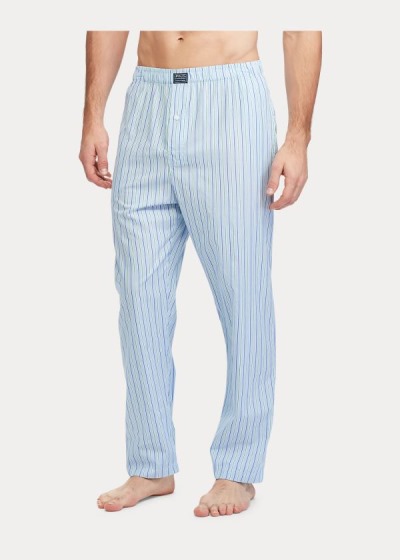 Pantalones De Pijama Polo Ralph Lauren Hombre Azules Rayas - Striped - HBOPE0198